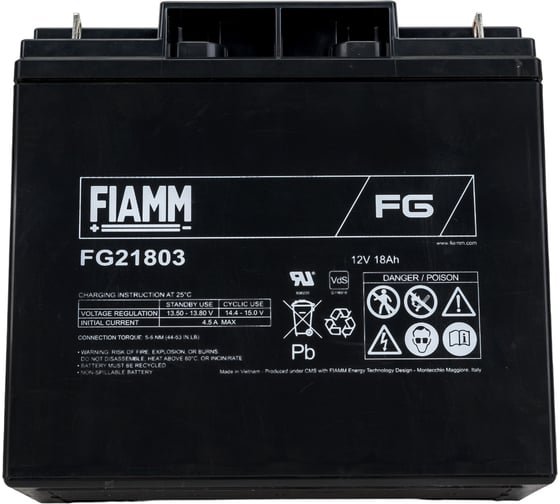 Аккумуляторная батарея 12В, 18 А*ч FIAMM FG21803