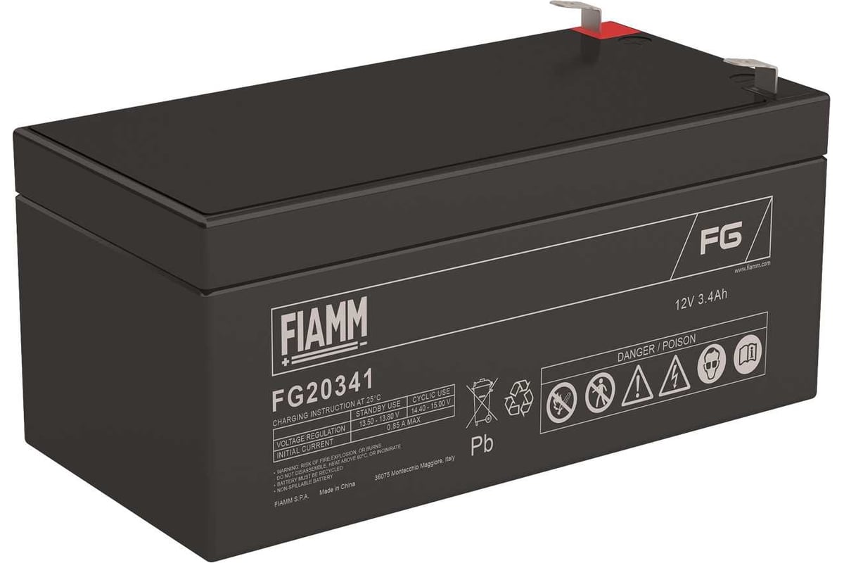 Аккумуляторная батарея 12В, 3.4 А*ч FIAMM FG20341 - выгодная цена ...