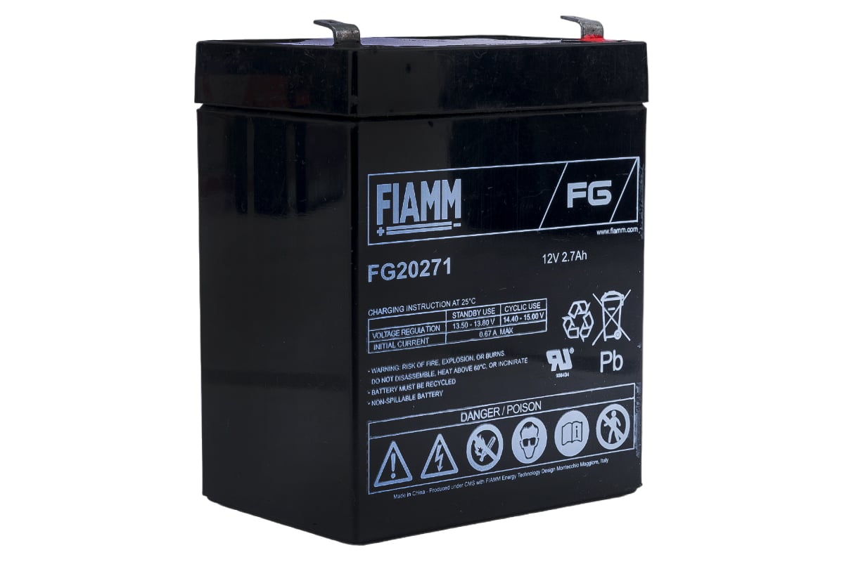  батарея 12В, 2.7 А*ч FIAMM FG20271 - выгодная цена .