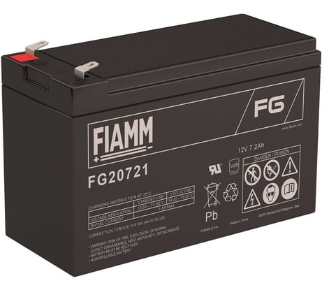 Аккумуляторная батарея 12В, 7.2 А*ч FIAMM FG20721