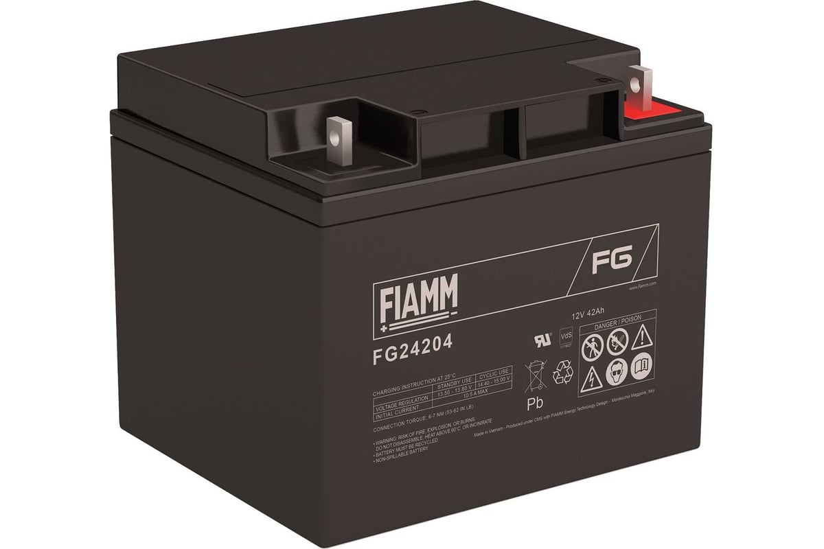 Аккумуляторная батарея 12В, 42 А*ч FIAMM FG24204 - выгодная цена ...