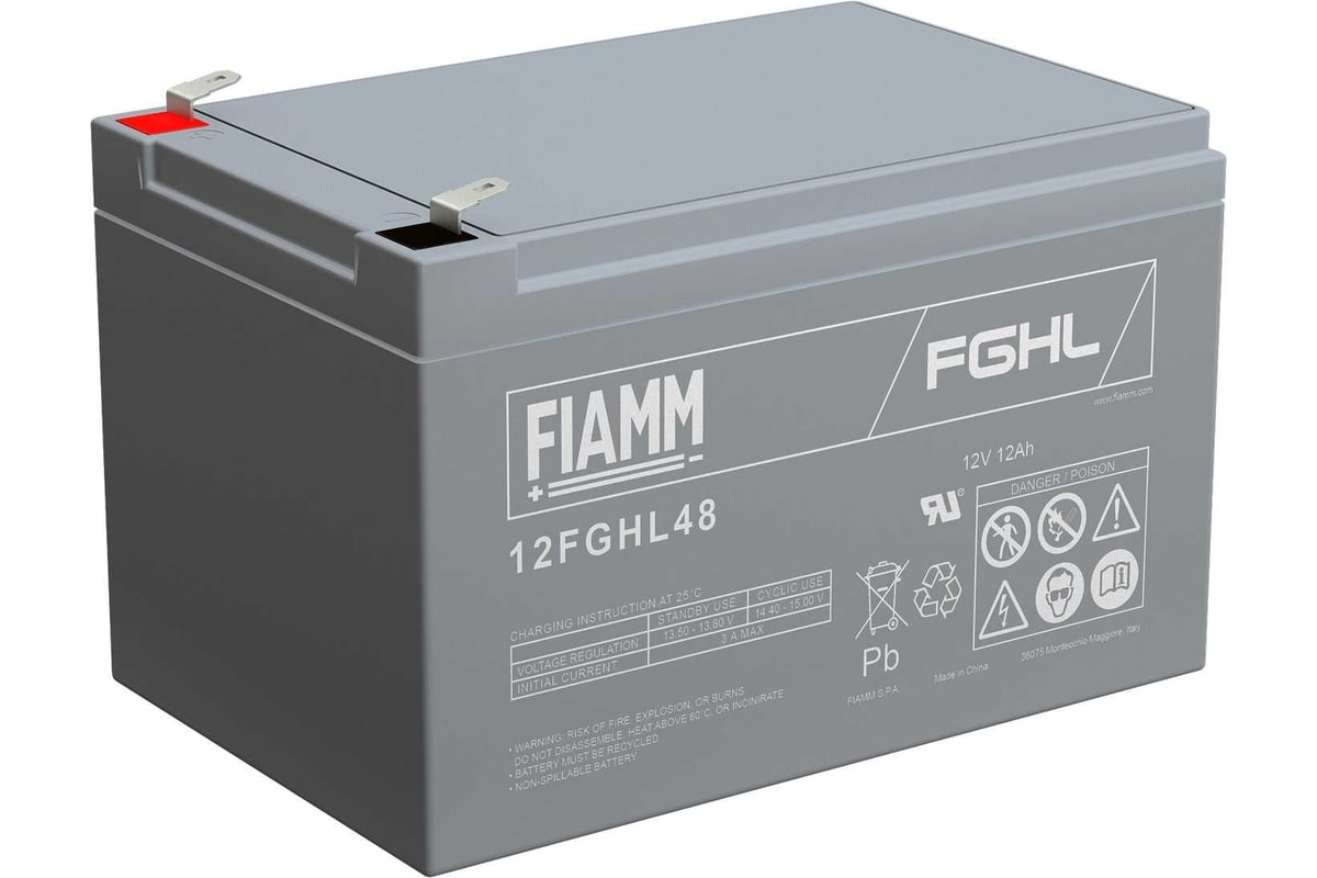 Аккумуляторная батарея 12 В, 12 Ач FIAMM 12FGHL48 - выгодная цена ...