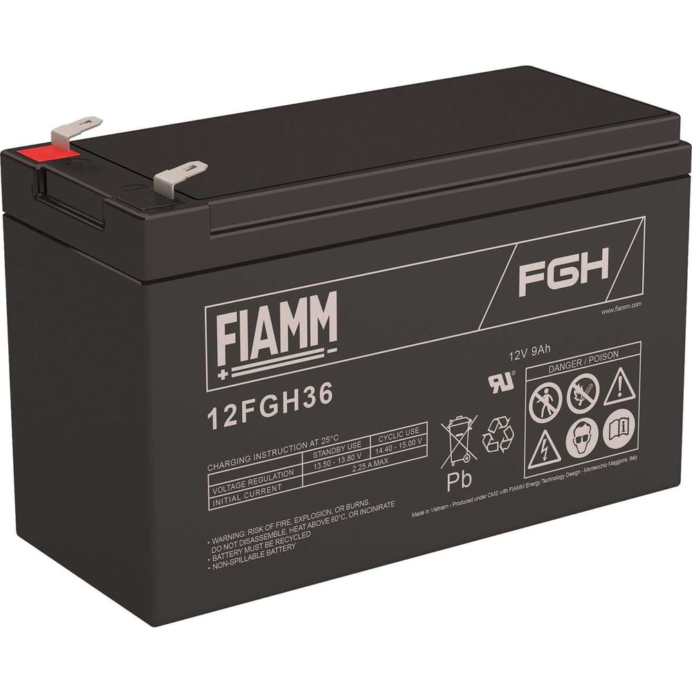Аккумуляторная батарея 12 В, 9 Ач FIAMM 12FGH36 - выгодная цена, отзывы ...