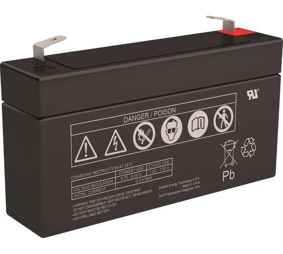 Батарея аккумуляторная 6 В, 1.2 Ач FIAMM FG10121
