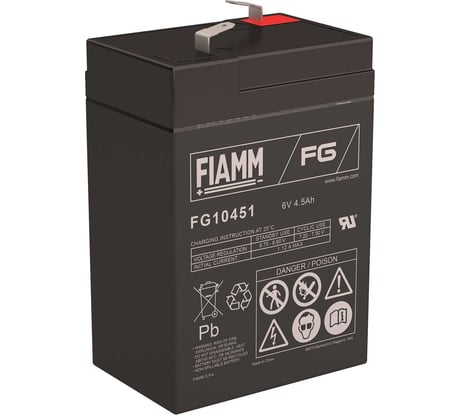 Батарея аккумуляторная 6 В, 4.5 Ач FIAMM FG10451