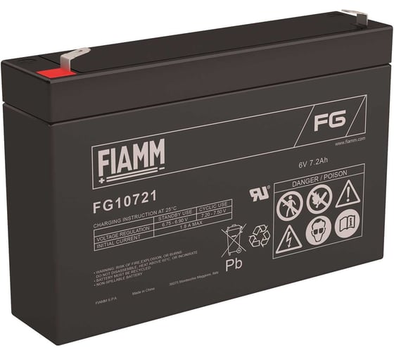 Батарея аккумуляторная 6 В, 7.2 Ач FIAMM FG10721