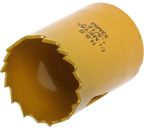 Коронка биметаллическая 33 мм, M16 ТУНДРА 7351929