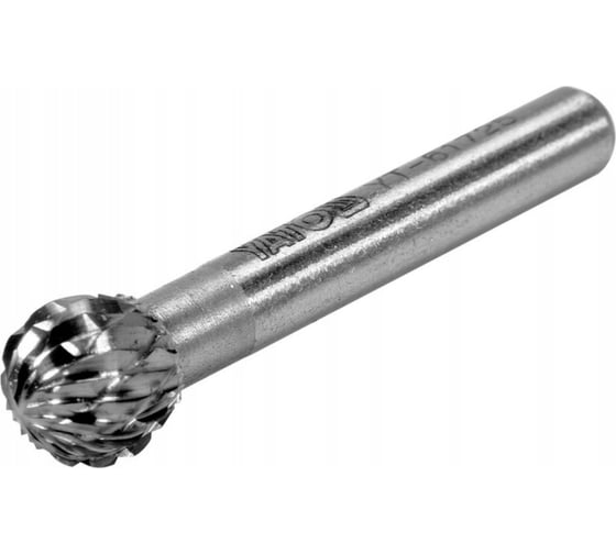 Шарошка металлическая сферическая 10x45 мм premium YATO YT-61725 1