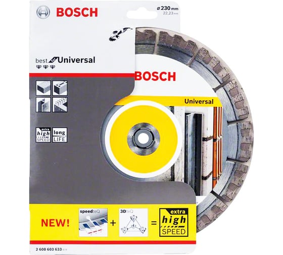 Диск отрезной алмазный Univ+Metal (230x22.2 мм) Bosch 2.608.603.633 1