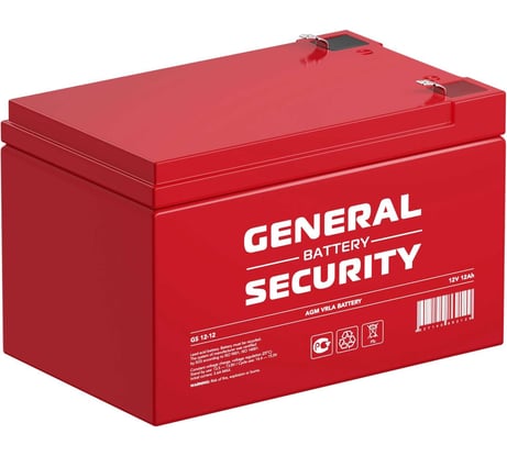 Аккумуляторная батарея General Security GS12-12 12В, 12 Ач УТ-00000508