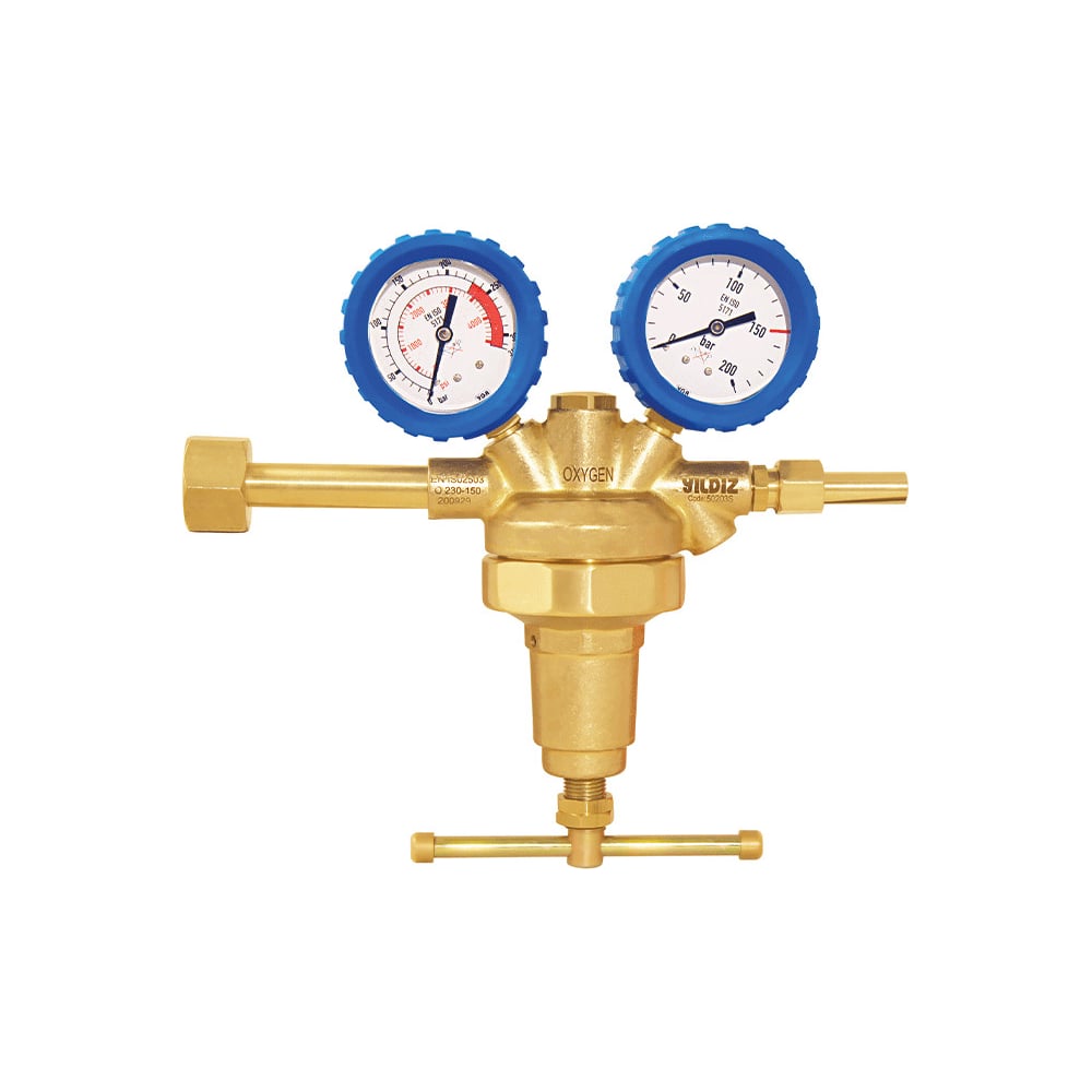 Редуктор кислородный высокого давления 150 бар GAZ YILDIZ 50203S-RU ...