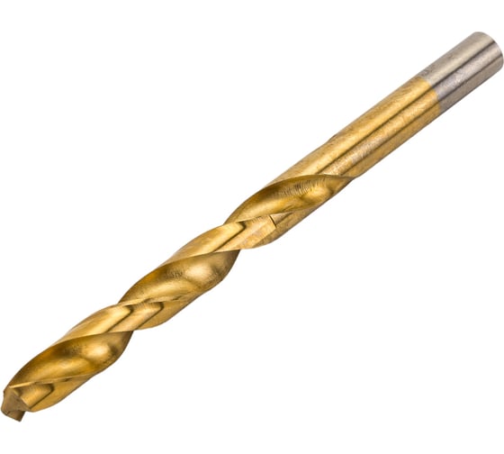 Сверло по металлу 5 шт, 10 мм, титан+кобальт, Р6М5 vertextools 666-10