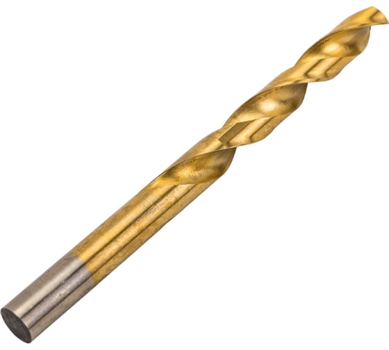 Сверло по металлу 5 шт, 10 мм, титан+кобальт, Р6М5 vertextools 666-10