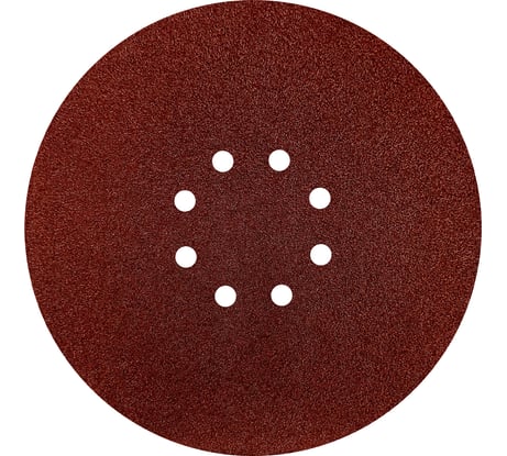Круг абразивный перфорированный под липучку 100 шт, 125 мм, Р80 vertextools 12801-080