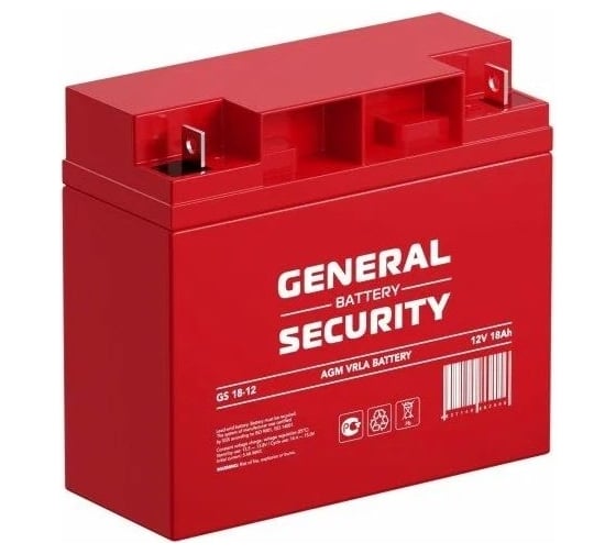 Аккумулятор для ИБП General Security GS18-12 GENERAL SECURITY 1