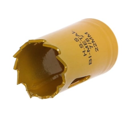 Коронка биметаллическая 22 мм, M14 ТУНДРА 7351924