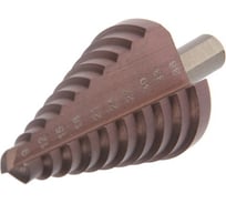 Сверло ступенчатое 9-36 мм, HSS-Co, 3-гранный хвостовик ТУНДРА 7546780