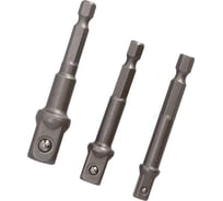 Адаптеры для бит с 1/4" HEX на 1/2", 3/8", 1/4", квадрат PREMIUM DRAUMET DPAGHK14