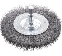 Щетка плоская (100 мм; хвостовик 6 мм; грубая) KWB 6074-30