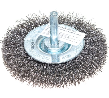 Щетка плоская (75 мм; хвостовик 6 мм; грубая) KWB 6073-33