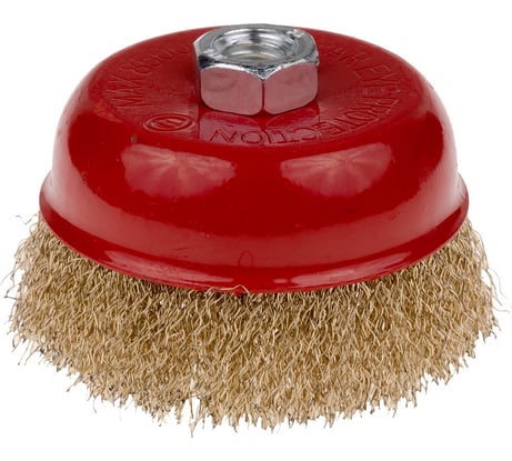 Щетка-чашка SAMGRUPP по металлу для ушм 125/м14 латунная  SAMC-030300125