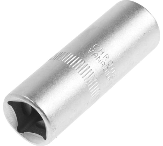 Головка свечная шестигранная, под квадрат 1/2", 16 мм, CrV ТУНДРА 1123591 1