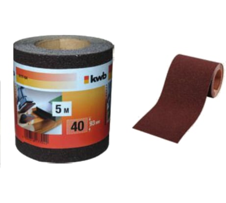 Бумага наждачная (5 м; 93 мм; К 40) KWB 8177-04