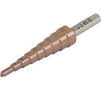 Сверло ступенчатое с прямой канавкой, 4-12 мм, 9 ступеней, HSS-Co DeBever Machining Solutions DB-CT4129