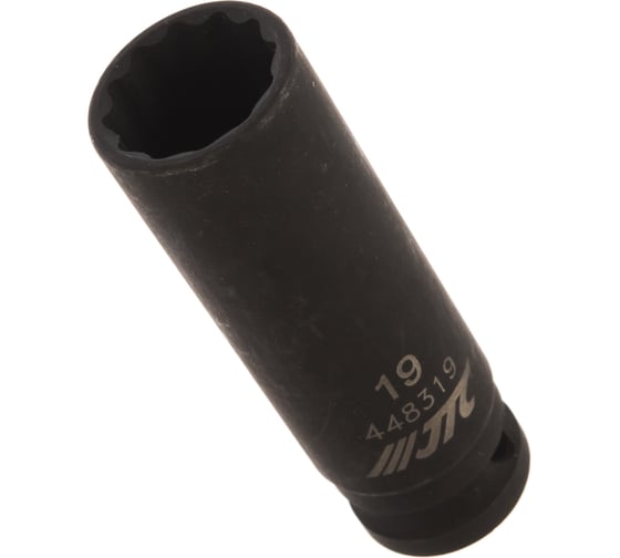 Головка торцевая 1/2” 19 12-ти гранная ударная тонкостенная L=82мм JTC 448319