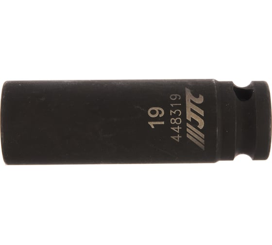 Головка торцевая 1/2” 19 12-ти гранная ударная тонкостенная L=82мм JTC 448319