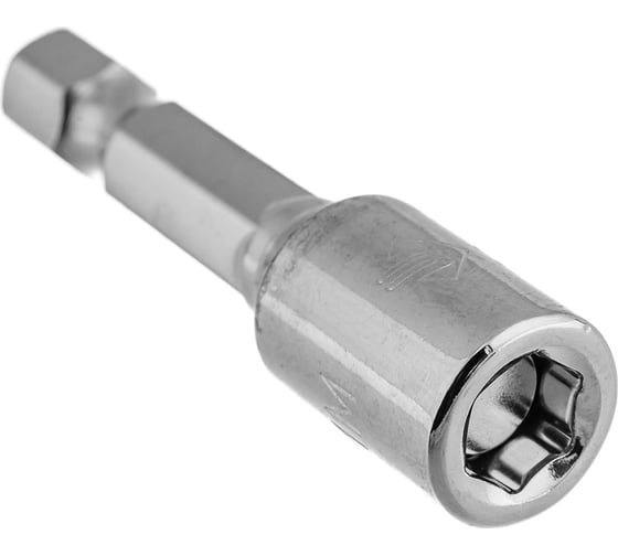 Биты "МАСТЕР" с торцовой головкой, магнитные, Cr-V, тип хвостовика E 1/4", 6х45мм, 2шт Зубр 26392-06-02