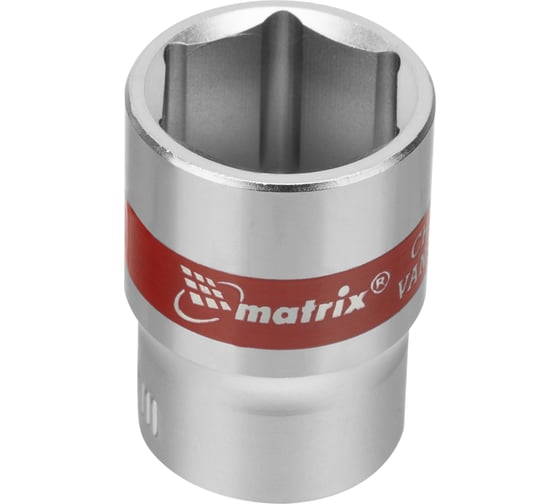 Набор торцевых головок 1/4", 6-ти гр., CrV, 10шт., 4-13мм MATRIX 13559