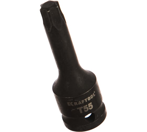Торцовая головка "INDUSTRIE QUALITAT" ударная, 1/2", TORX, Cr-Mo, фосфатированная, T55 Kraftool 27952-55_z01 1
