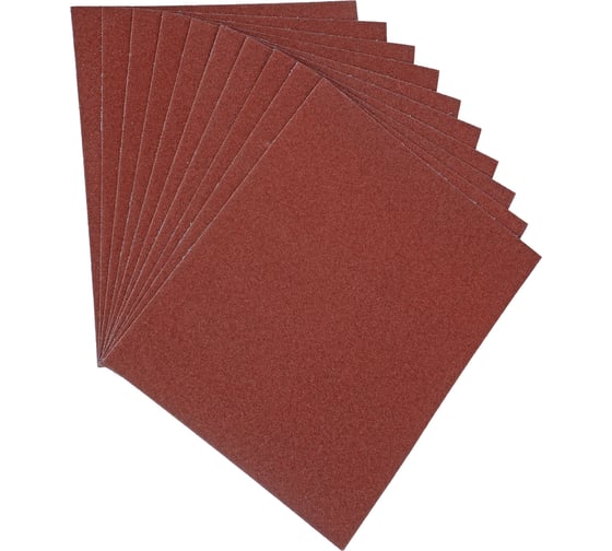 Шлифлист на тканевой основе, P 80, 230 х 280 мм, 10 шт., водостойкий MATRIX 75641