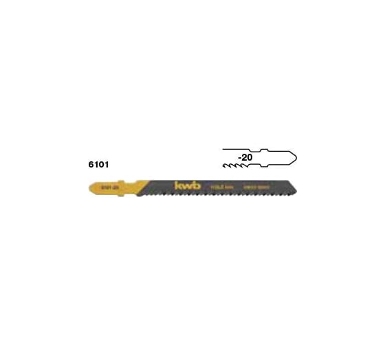 Пилки для лобзика 2 шт. T 111B S20 KWB 6101-20