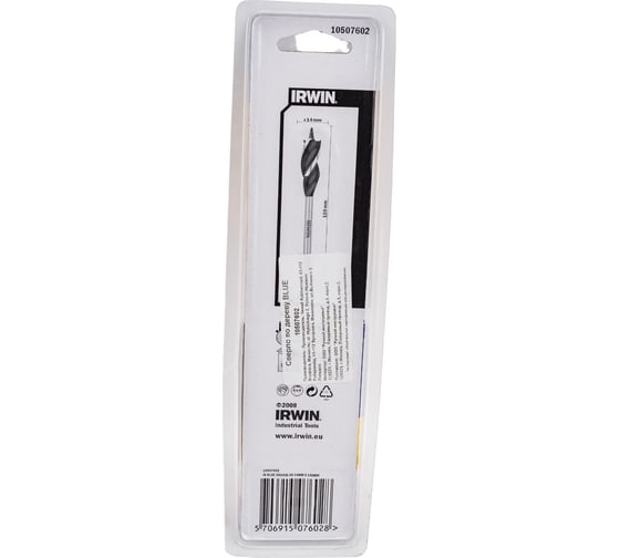 Сверло BLUE GROOVE 6Х по дереву 14 мм Irwin 10507602