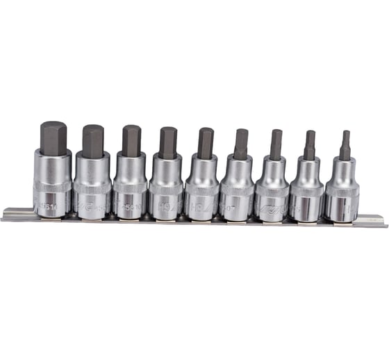 Набор бит-головок 1/2" HEX H4-H14 (9 предметов) JTC H409H