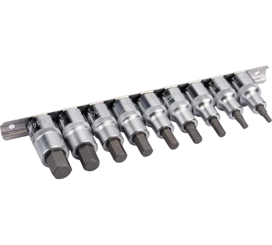 Набор бит-головок 1/2" HEX H4-H14 (9 предметов) JTC H409H