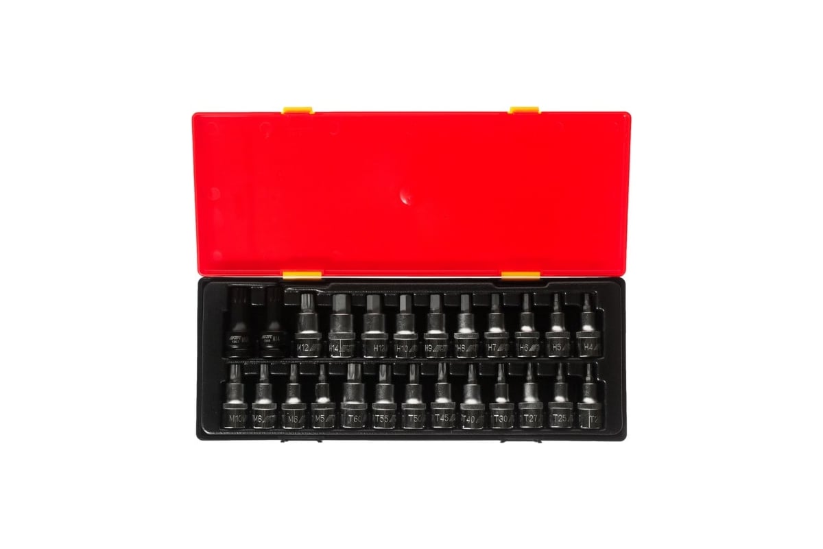Набор бит-головок 1/2" HEX H4-H14, TORX T20-T60, SPLINE M5-M12 (25 ...