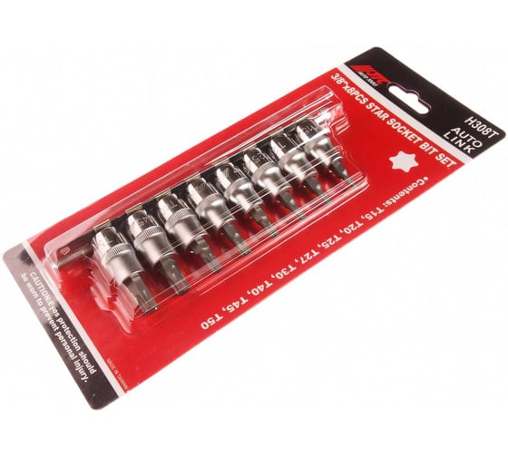 Набор бит-головок 3/8" TORX T15-T50 (8 предметов) JTC H308T
