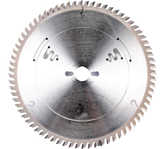 Диск для поперечного пиления (305x30x3,2/2,2 мм; Z72; a=10) ATB CMT 285.072.22M