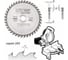 Диск для поперечного пиления (305x30x3,2/2,2 мм; Z72; a=10) ATB CMT 285.072.22M 2