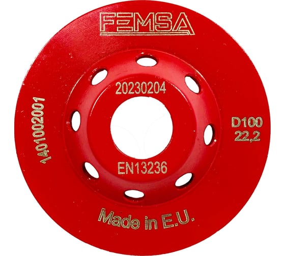 Чашка алмазная двухрядная ST 100 мм FEMSA 1401002001