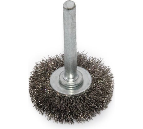 Щетка дисковая с хвостовиком волнистая 30x6х0.2 мм, INOX ПрофТим HA3006-IN-02