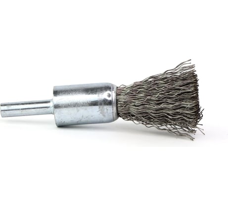 Щетка для дрели концевая 17 мм, с хв-м 6 мм, гофрированная нержавеющая сталь 0.30 мм 13-043 EuroBrush EB-E17SS1