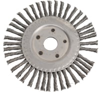 Щетка дисковая жгутовая 150x6х22.2 мм, ворс сталь 0.50 мм для УШМ 13-018 EuroBrush EB-DS5