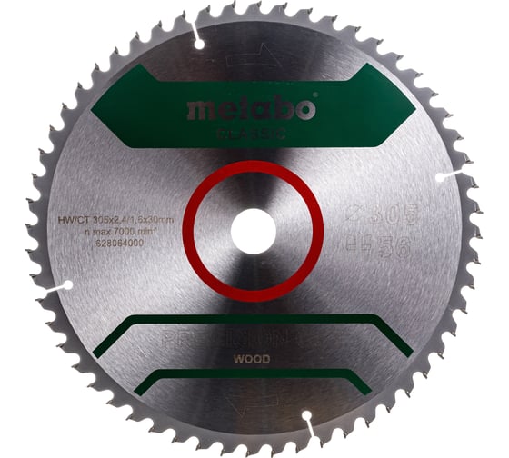 Диск пильный HM (305x30 мм; 56WZ) для торцовочных пил Metabo 628064000