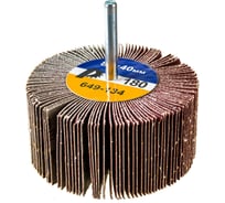 Круг лепестковый с оправкой (80х40 мм; P180) ПРАКТИКА 649-134