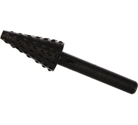 Шарошка стальная конусная по дереву (13х25 мм) ПРАКТИКА 648-359