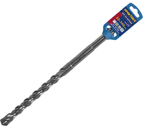 Бур КВАДРО по бетону (22х340 мм; SDS-MAX) ПРАКТИКА 647-925